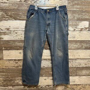 Key Blue Denim Men's Work Wear Straight Leg Carpenter Jeans